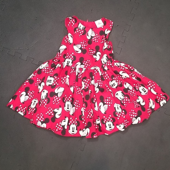 Disney kids Minnie Mouse dress size 4 red - Picture 1 of 4